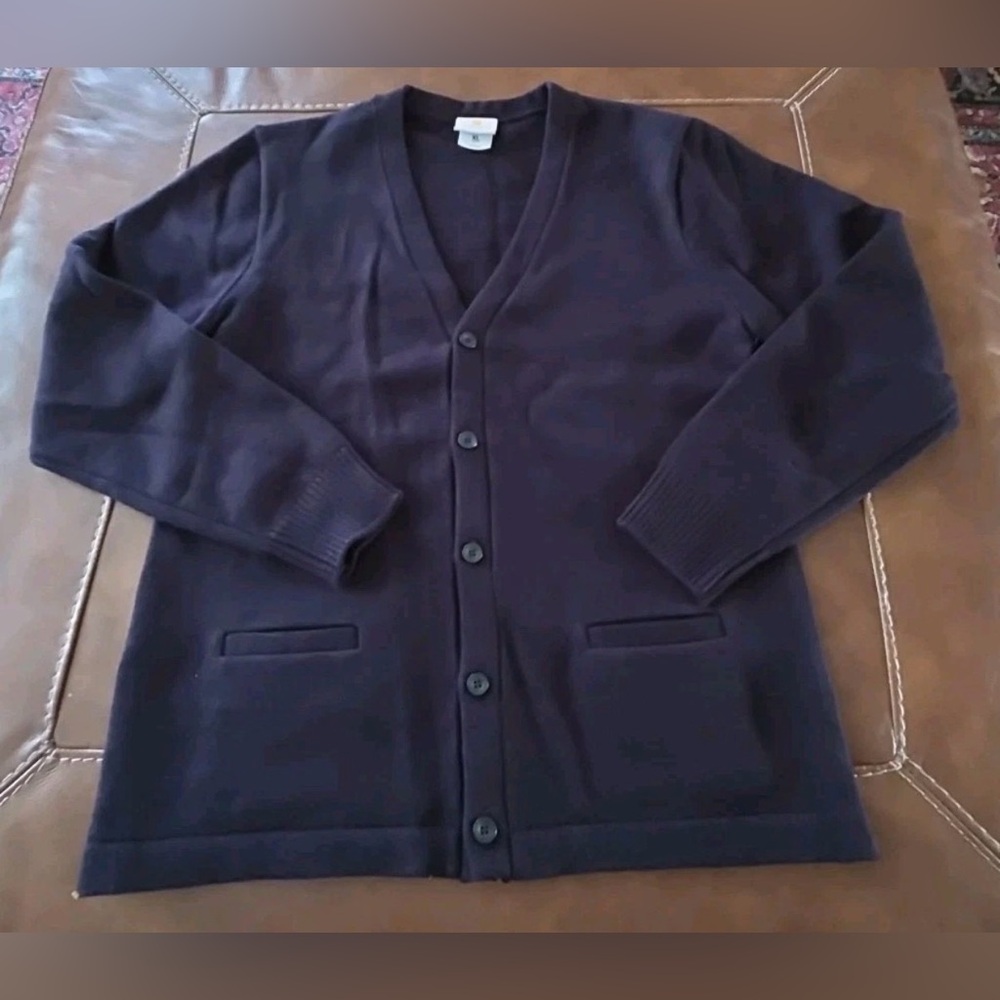 NEW Dennis Youth XL Cardigan Sweater Navy Blue